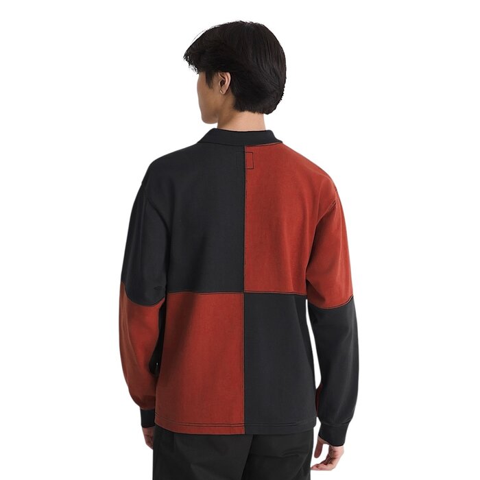 Vans Check Rugby L/S Knit - Poppy Ember