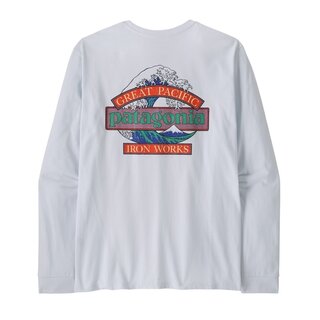 Patagonia M's L/S Great Waves Responsibili Tee - White