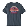 M's Great Waves Responsibili Tee - Summit blue