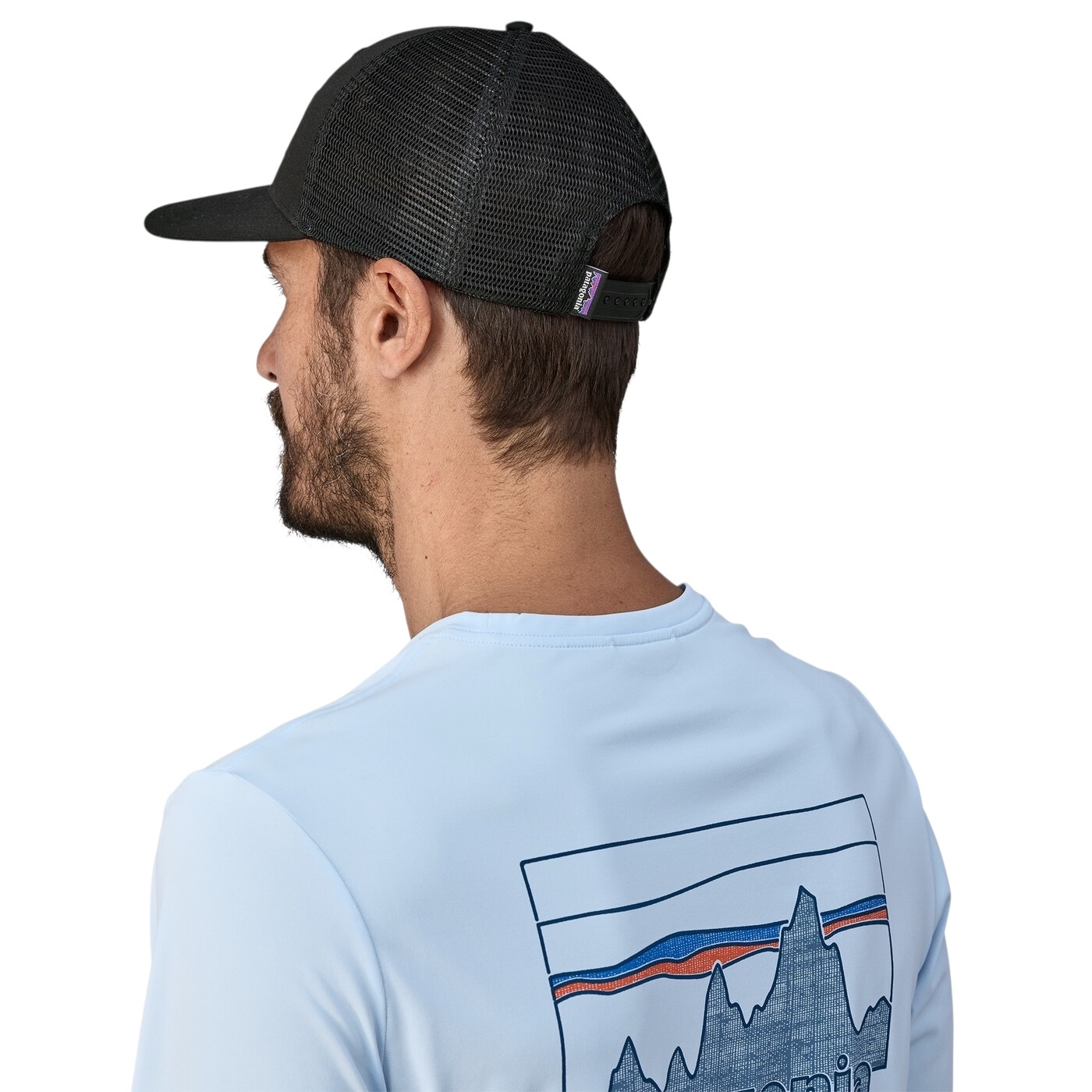 Patagonia P-6 Logo Trucker Hat - Black