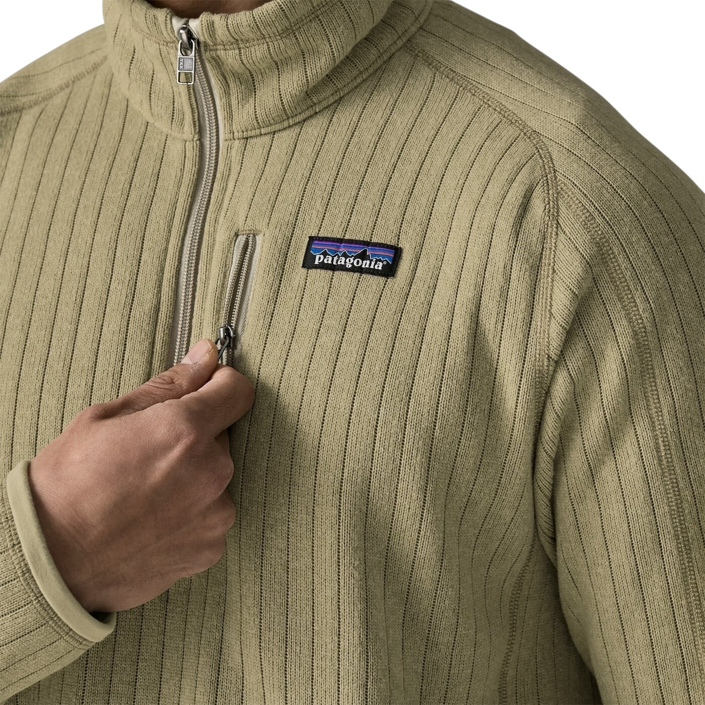 Patagonia M's Better Sweater 1/4 Zip - Weathered Stone Rib Knit