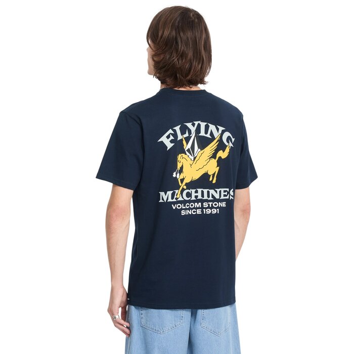 Volcom Flying Machine S/S T-Shirt - Marine