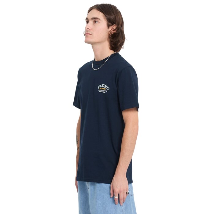 Volcom Flying Machine S/S T-Shirt - Marine