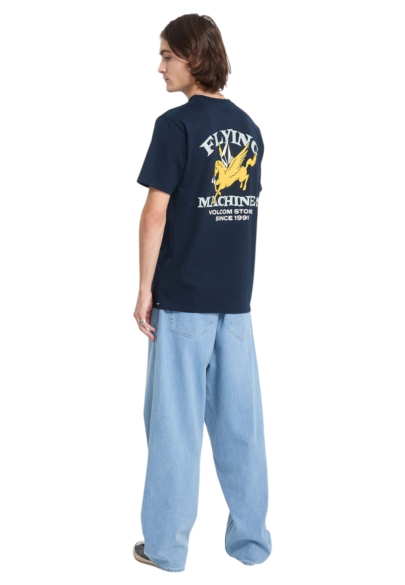 Volcom Flying Machine S/S T-Shirt - Marine