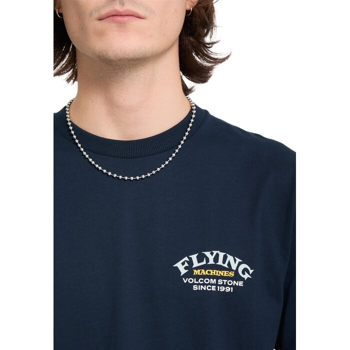 Volcom Flying Machine S/S T-Shirt - Marine