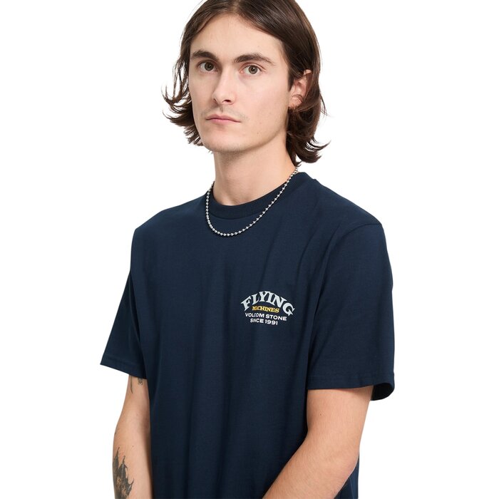 Volcom Flying Machine S/S T-Shirt - Marine