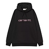 W' Hooded Carhartt Sweat - Black/Hortensia