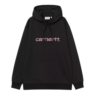 Carhartt WIP W' Hooded Carhartt Sweat - Black/Hortensia