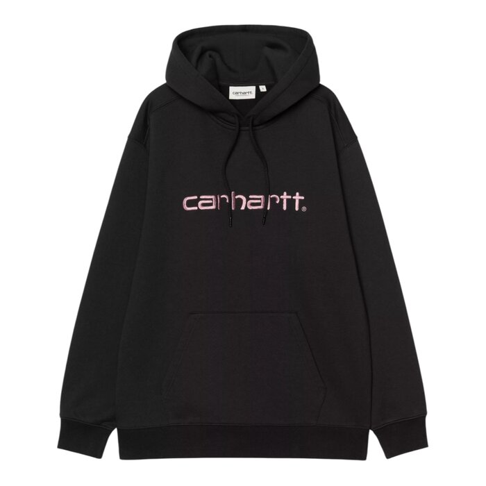 Carhartt WIP W' Hooded Carhartt Sweat - Black/Hortensia