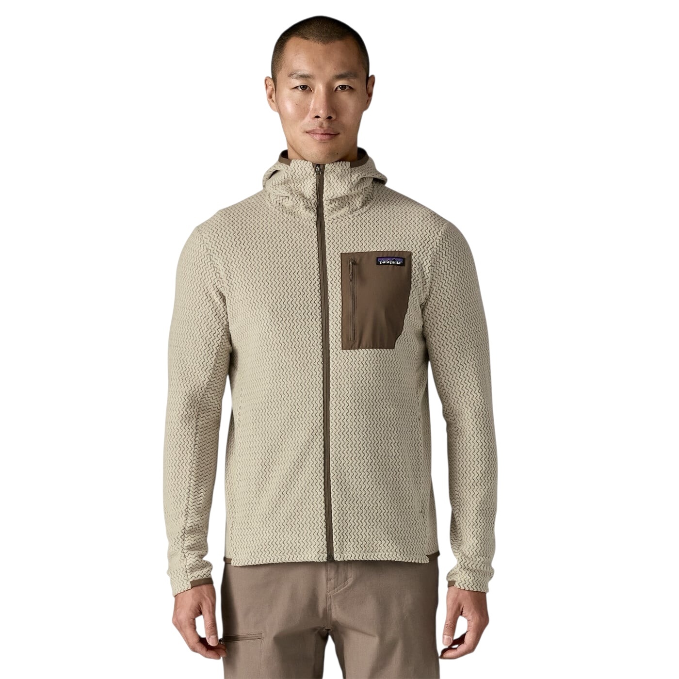 Patagonia M's R1 Air Full Zip Hoody - Pelican