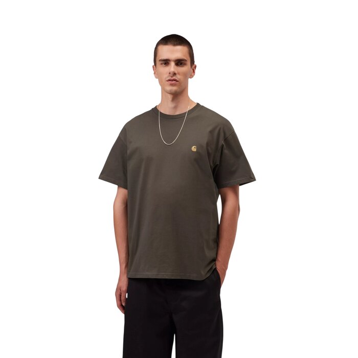 Carhartt WIP S/S Chase T-Shirt - Shungite/Gold