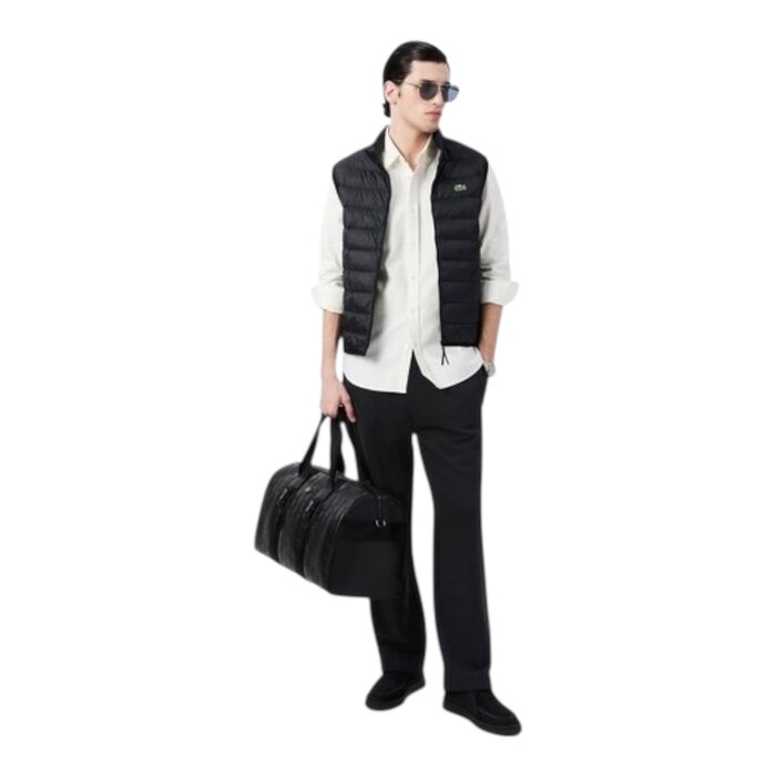 Lacoste Pantalon de survêtement molleton relaxed fit - Noir