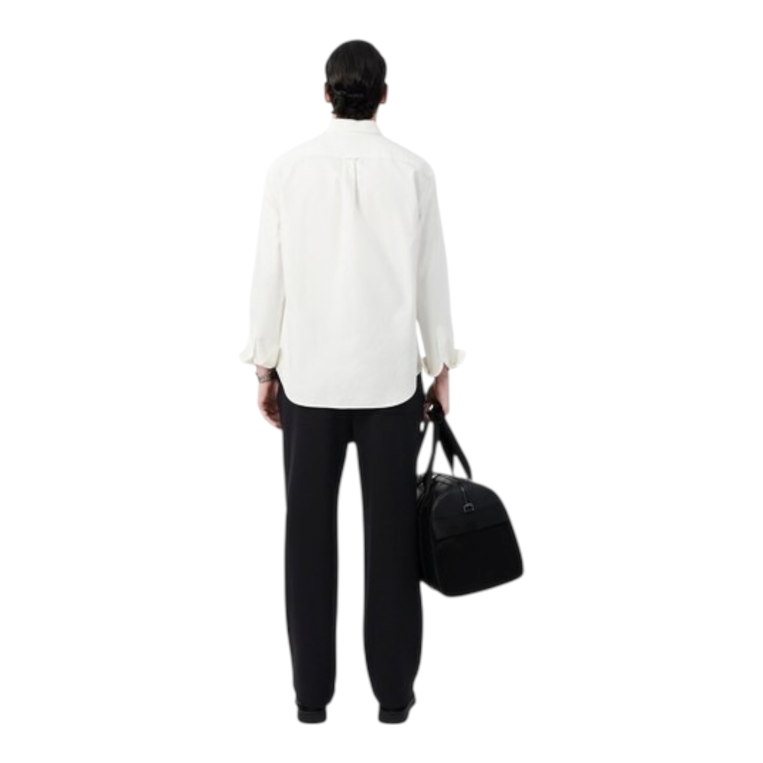 Lacoste Pantalon de survêtement molleton relaxed fit - Noir