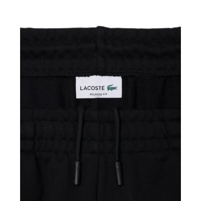 Lacoste Pantalon de survêtement molleton relaxed fit - Noir