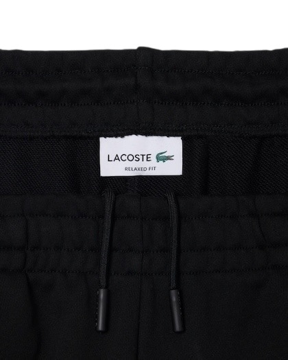 Lacoste Pantalon de survêtement molleton relaxed fit - Noir