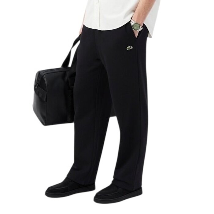 Lacoste Pantalon de survêtement molleton relaxed fit - Noir