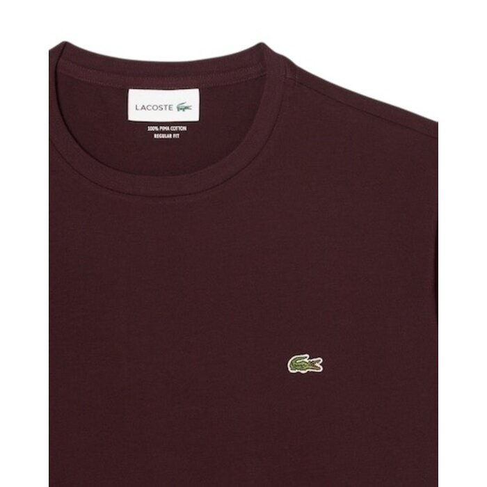 Lacoste T-shirt coton Pima léger - Marron