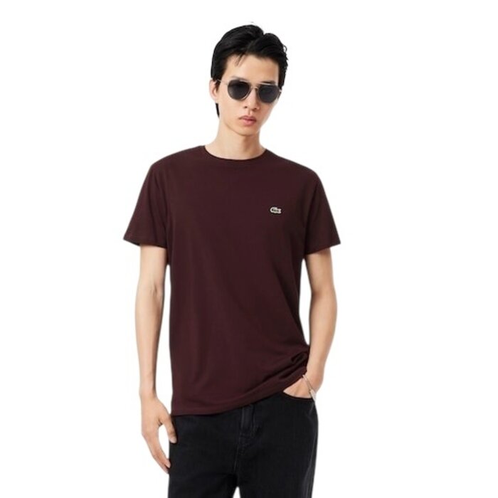 Lacoste T-shirt coton Pima léger - Marron