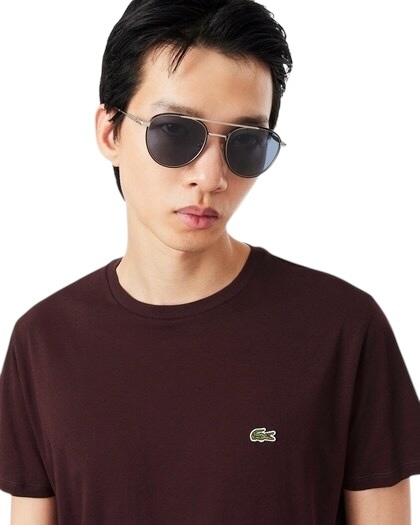 Lacoste T-shirt coton Pima léger - Marron