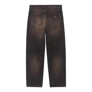Carhartt WIP Aaron Pant - Black (Tobacco Used Wash)