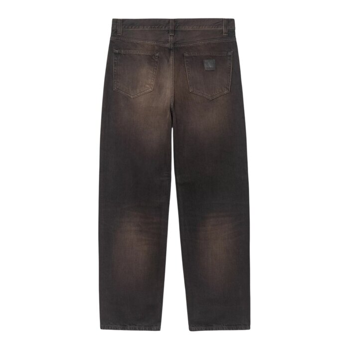Carhartt WIP Aaron Pant - Black (Tobacco Used Wash)