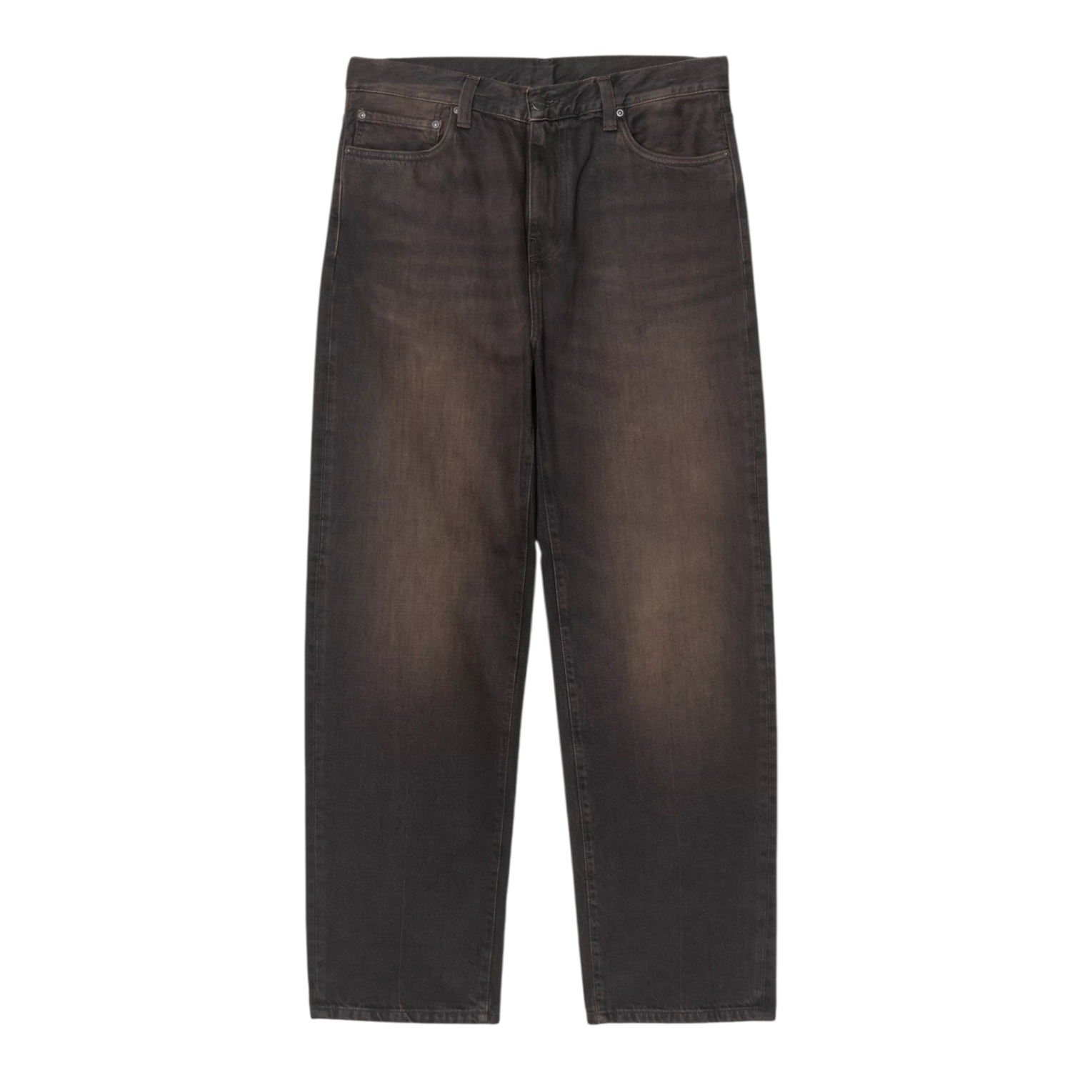 Carhartt WIP Aaron Pant - Black (Tobacco Used Wash)
