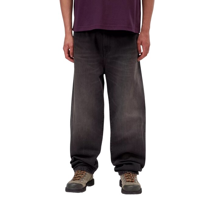 Carhartt WIP Aaron Pant - Black (Tobacco Used Wash)