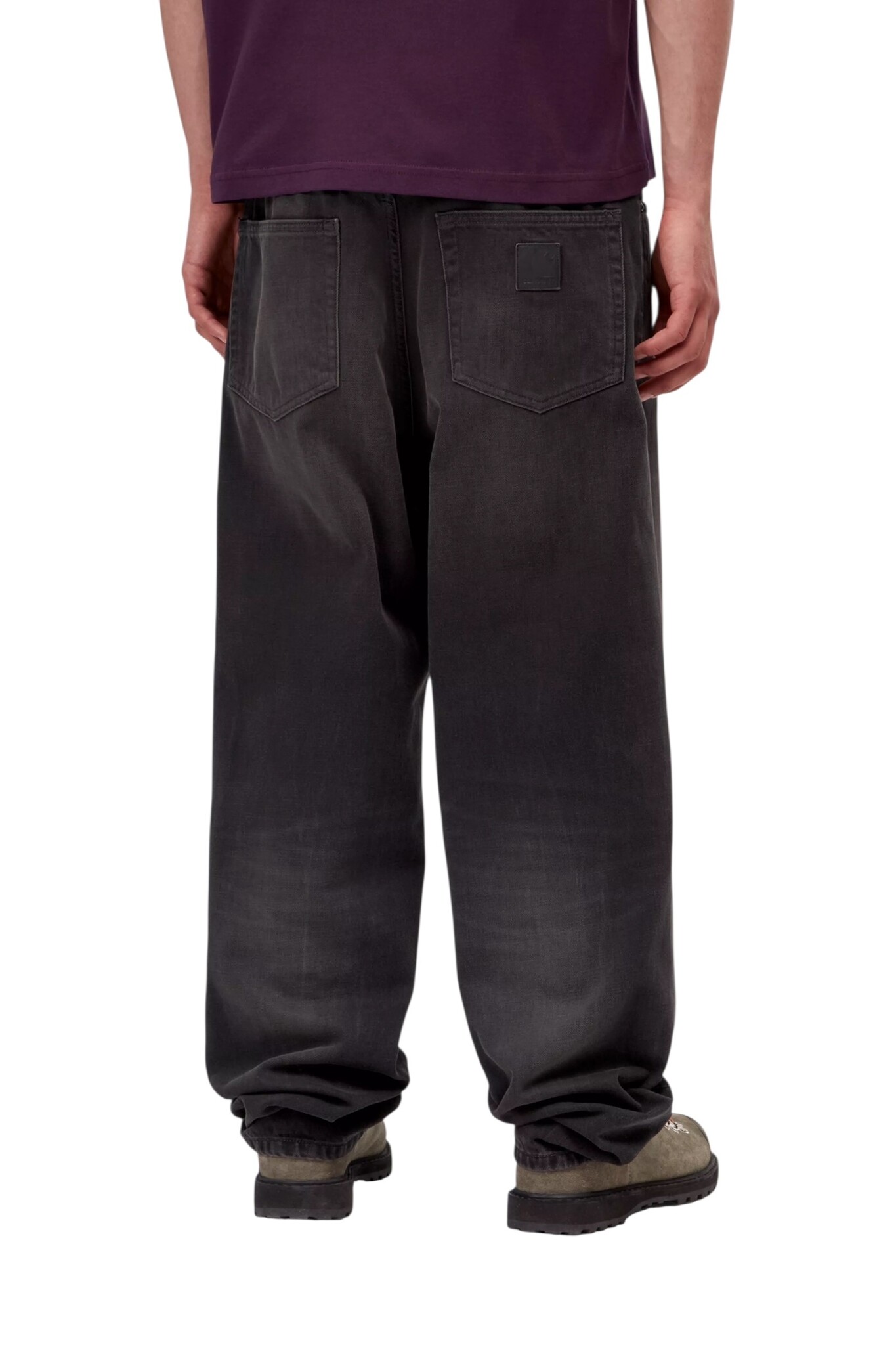 Carhartt WIP Aaron Pant - Black (Tobacco Used Wash)