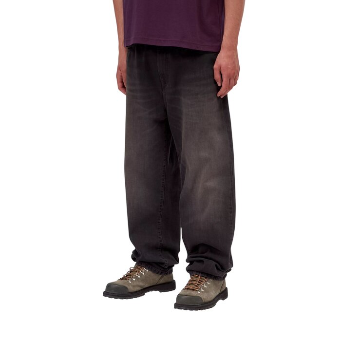 Carhartt WIP Aaron Pant - Black (Tobacco Used Wash)