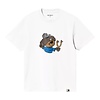 W' S/S Slingshot T-Shirt - White (Heavy Stone Wash)