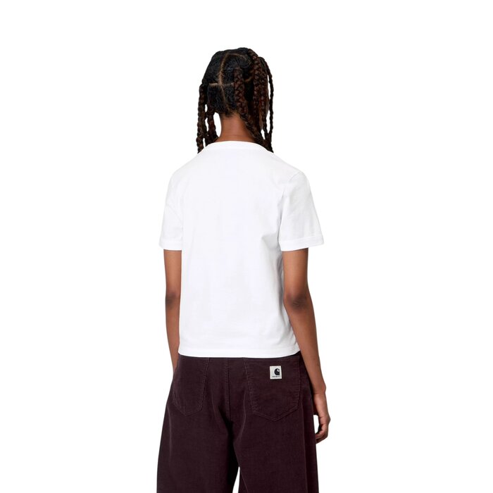 Carhartt WIP W' S/S Slingshot T-Shirt - White (Heavy Stone Wash)