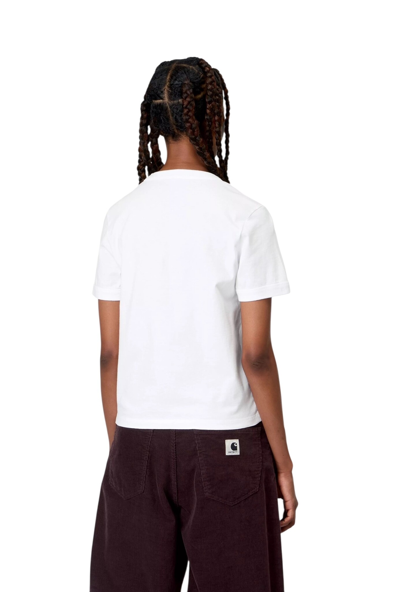 Carhartt WIP W' S/S Slingshot T-Shirt - White (Heavy Stone Wash)