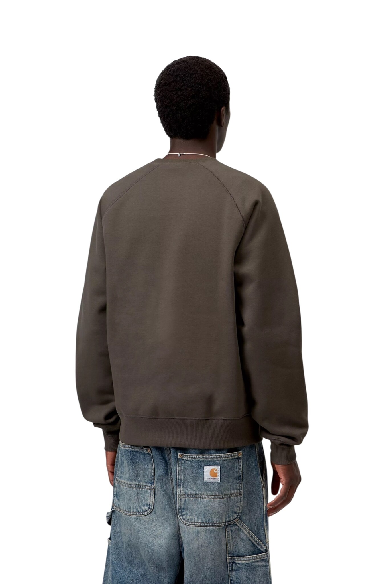 Carhartt WIP Chase Sweat - Shungite/Gold