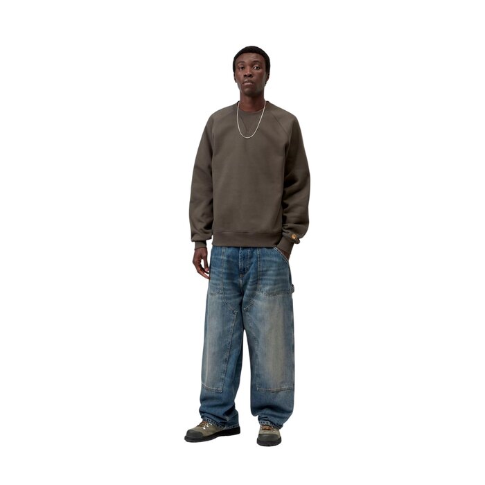 Carhartt WIP Chase Sweat - Shungite/Gold
