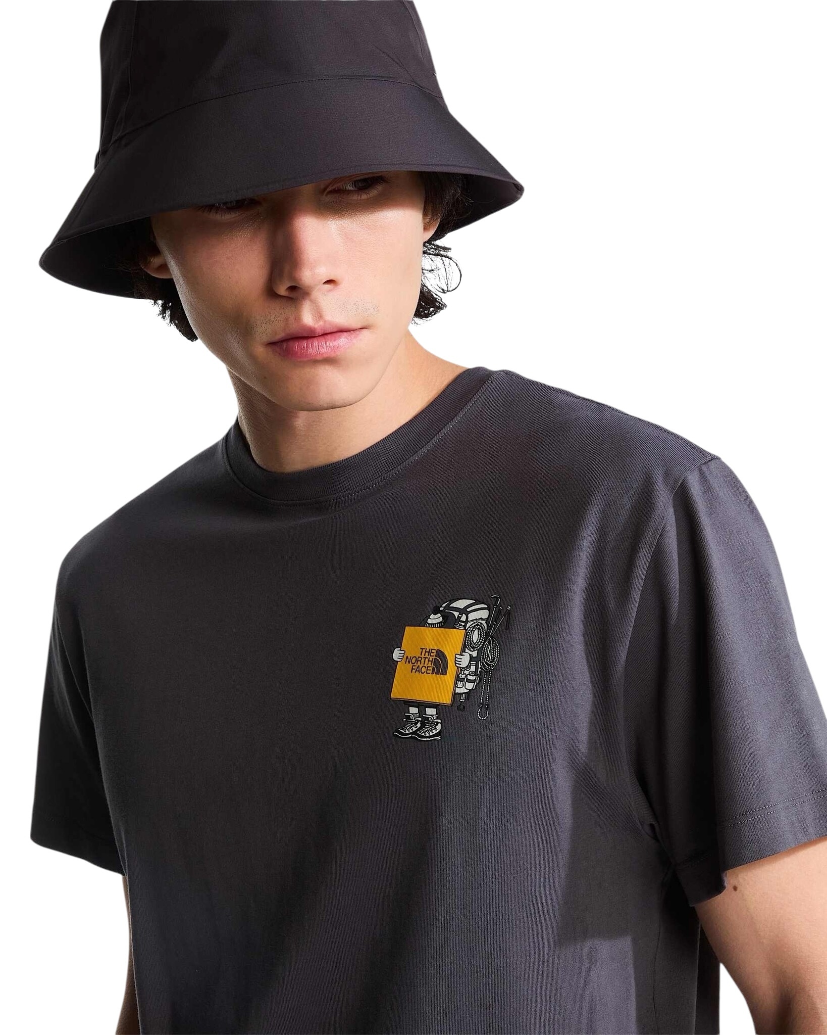 The North Face S/S U Gear Up Get Out relaxed T-Shirt - Anthracite Grey