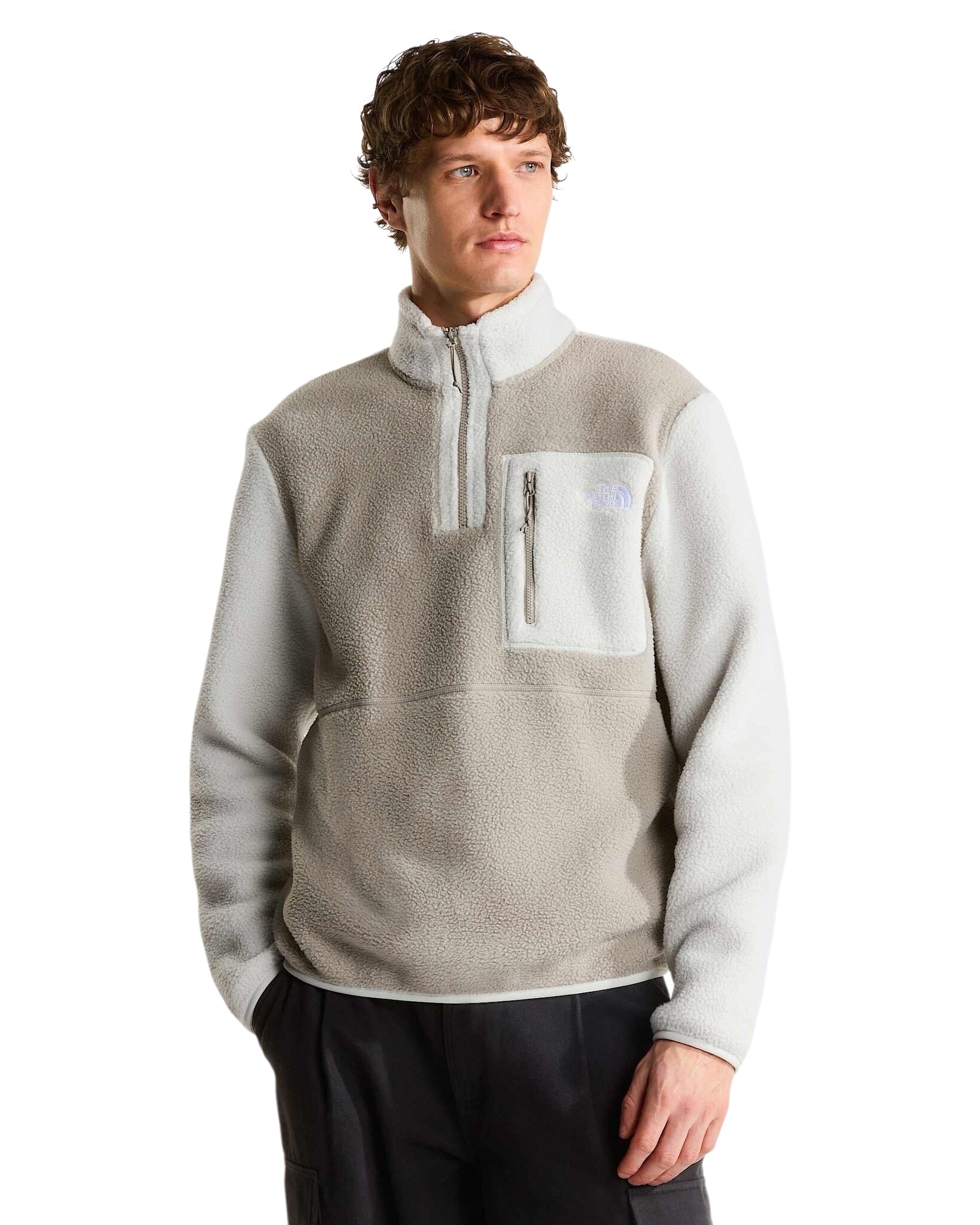 The North Face M' Yumiori 1/4 Zip - Stone Slab/Cumulus Cloud