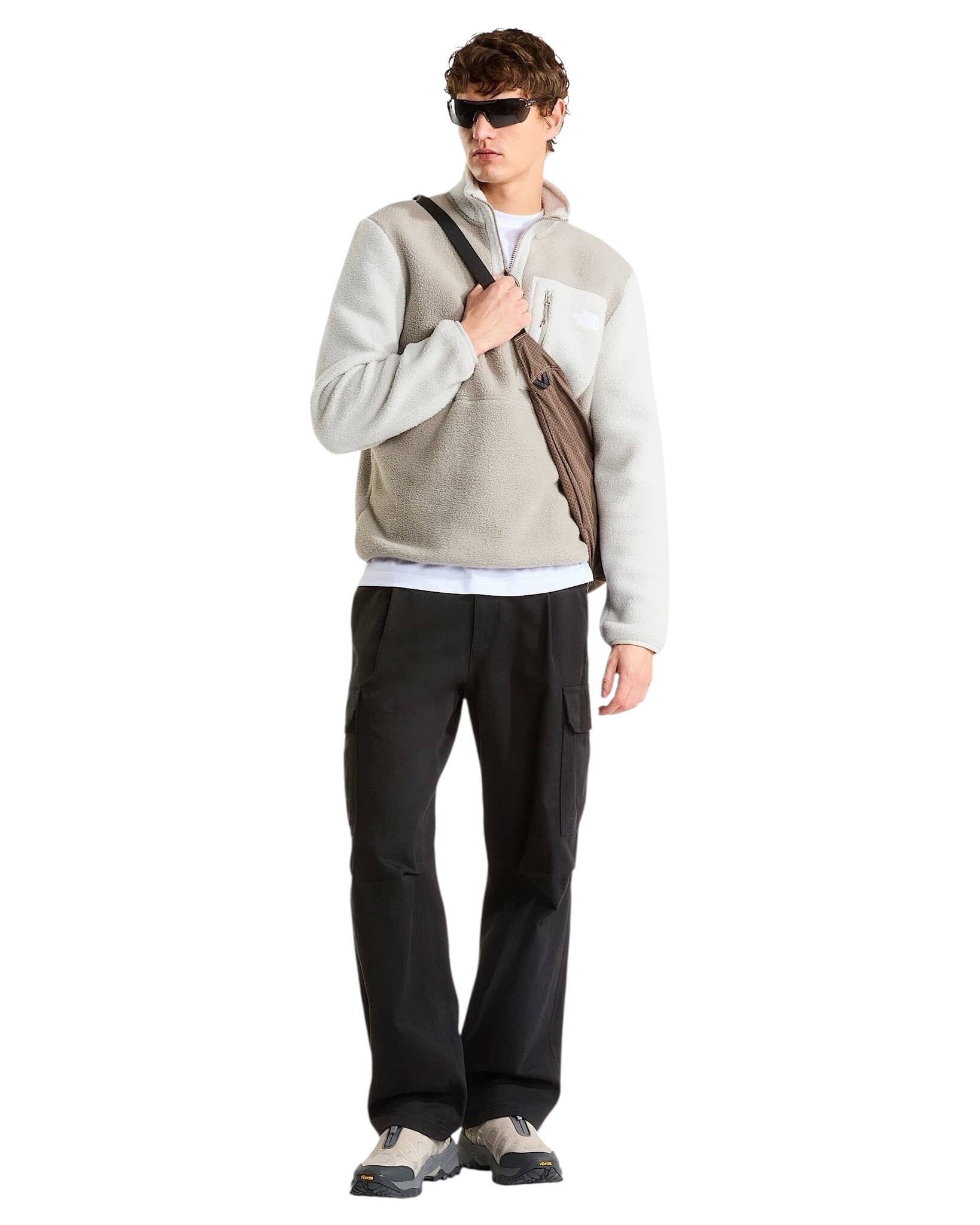 The North Face M' Yumiori 1/4 Zip - Stone Slab/Cumulus Cloud