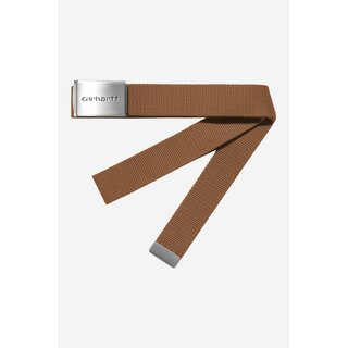 Carhartt WIP Clip Belt Chrome - WIP H Brown