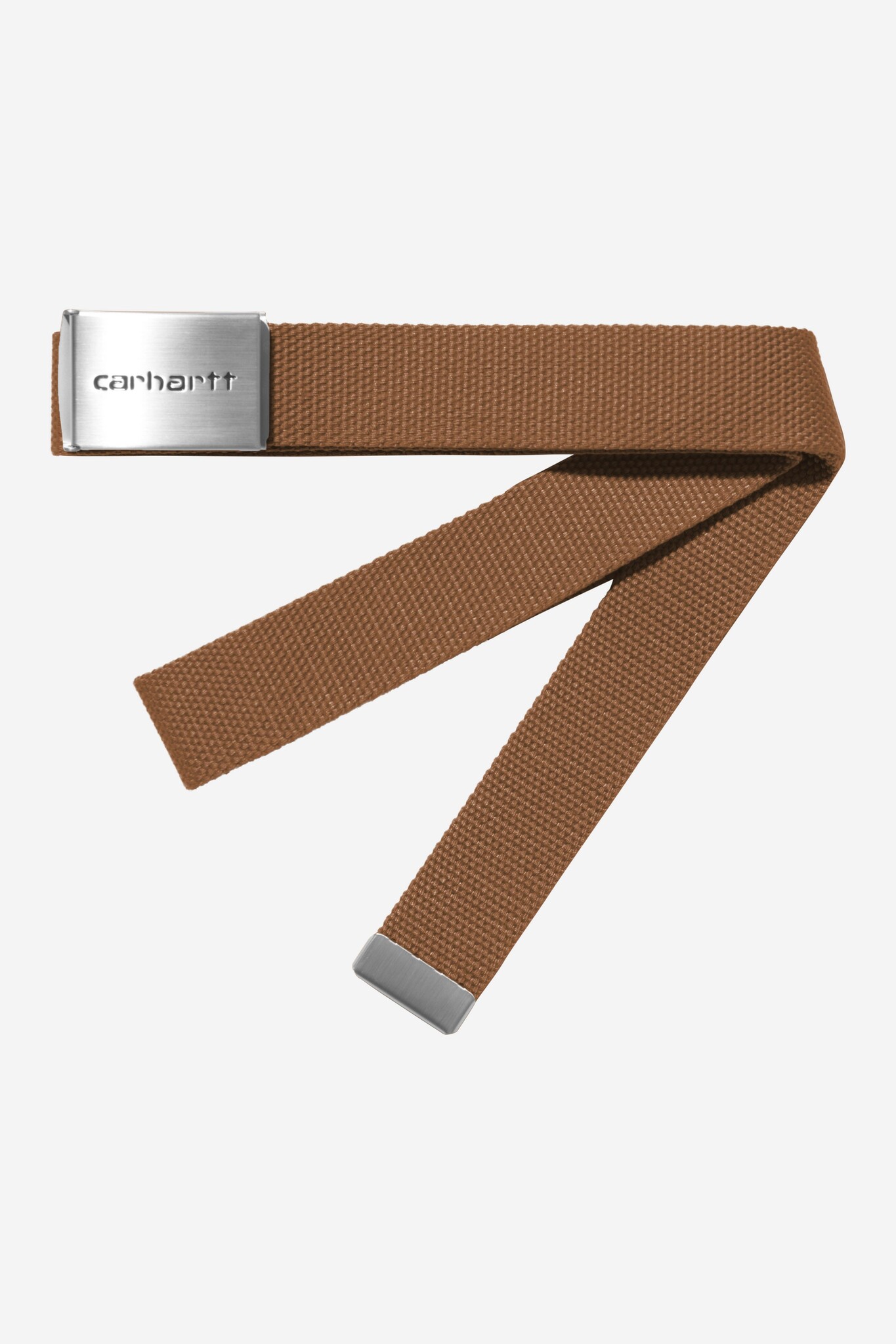 Carhartt WIP Clip Belt Chrome - WIP H Brown