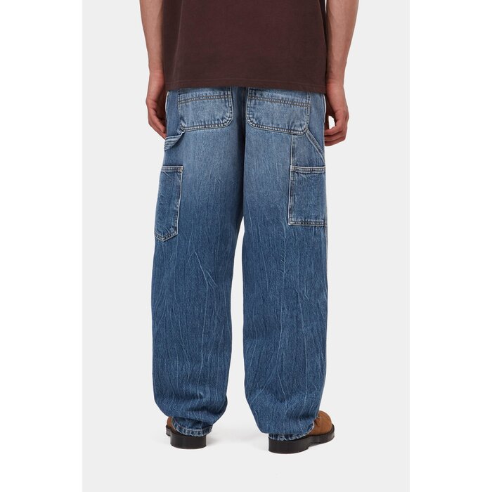 Carhartt WIP Single Knee Pant - Blue Marble Used Wash