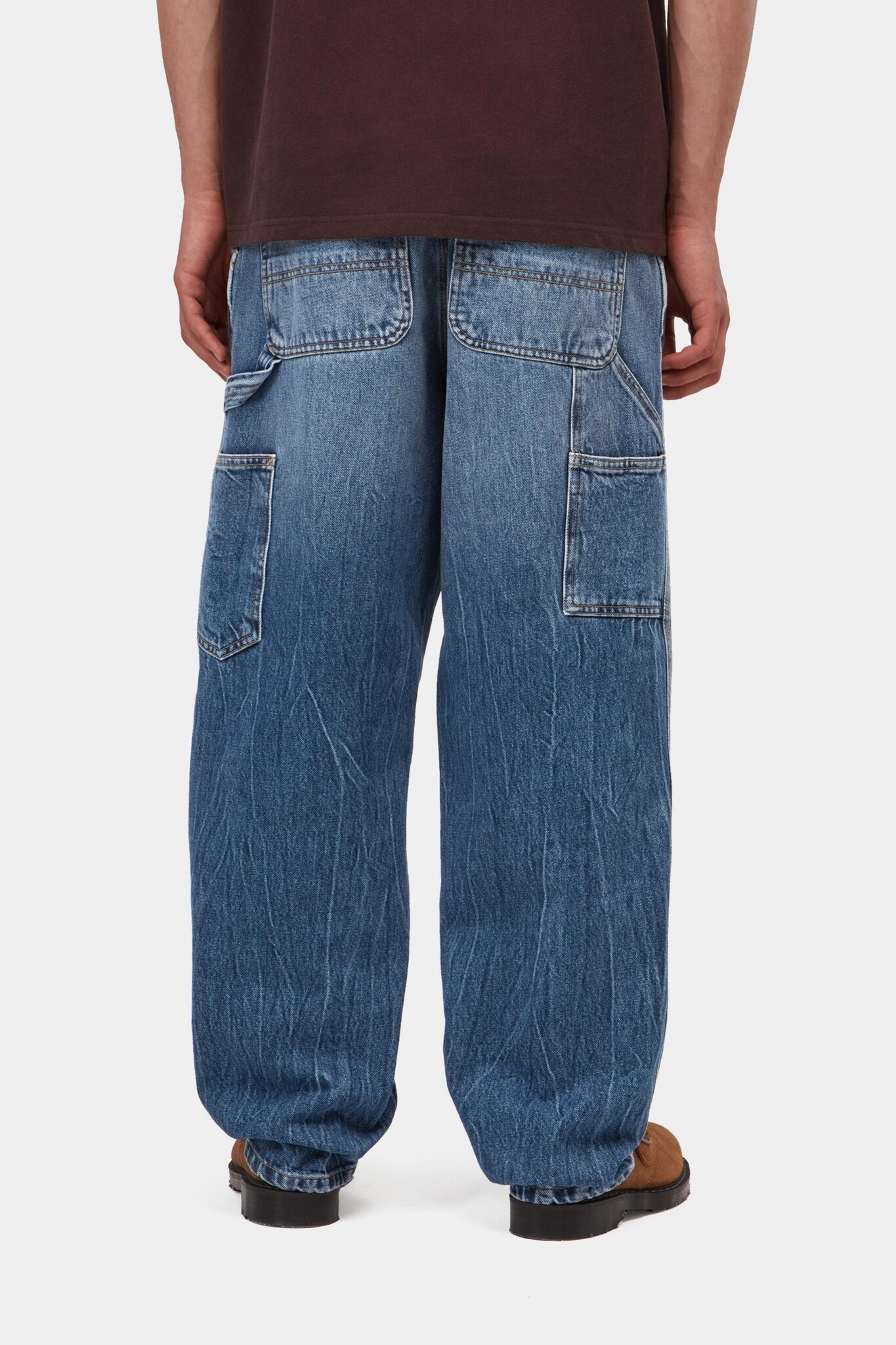 Carhartt WIP Single Knee Pant - Blue Marble Used Wash
