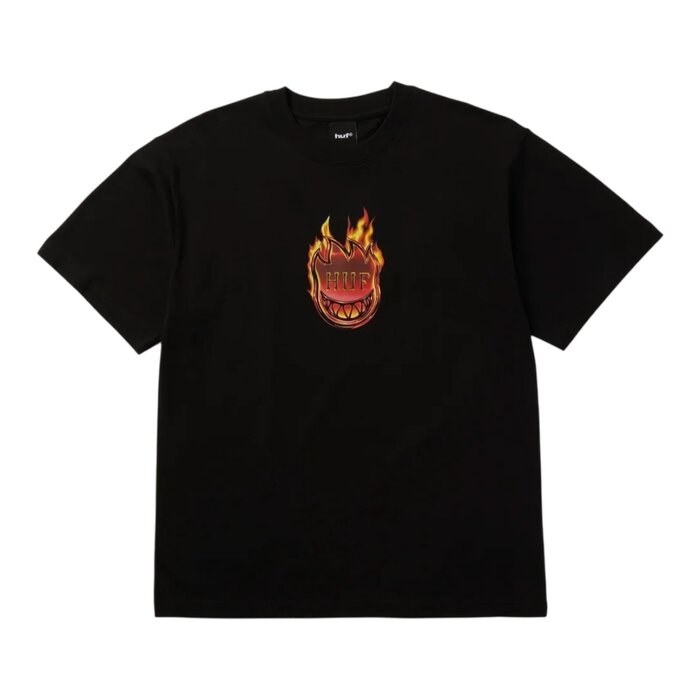 Huf Spitfire Flame Galaxies S/S Tee - Black