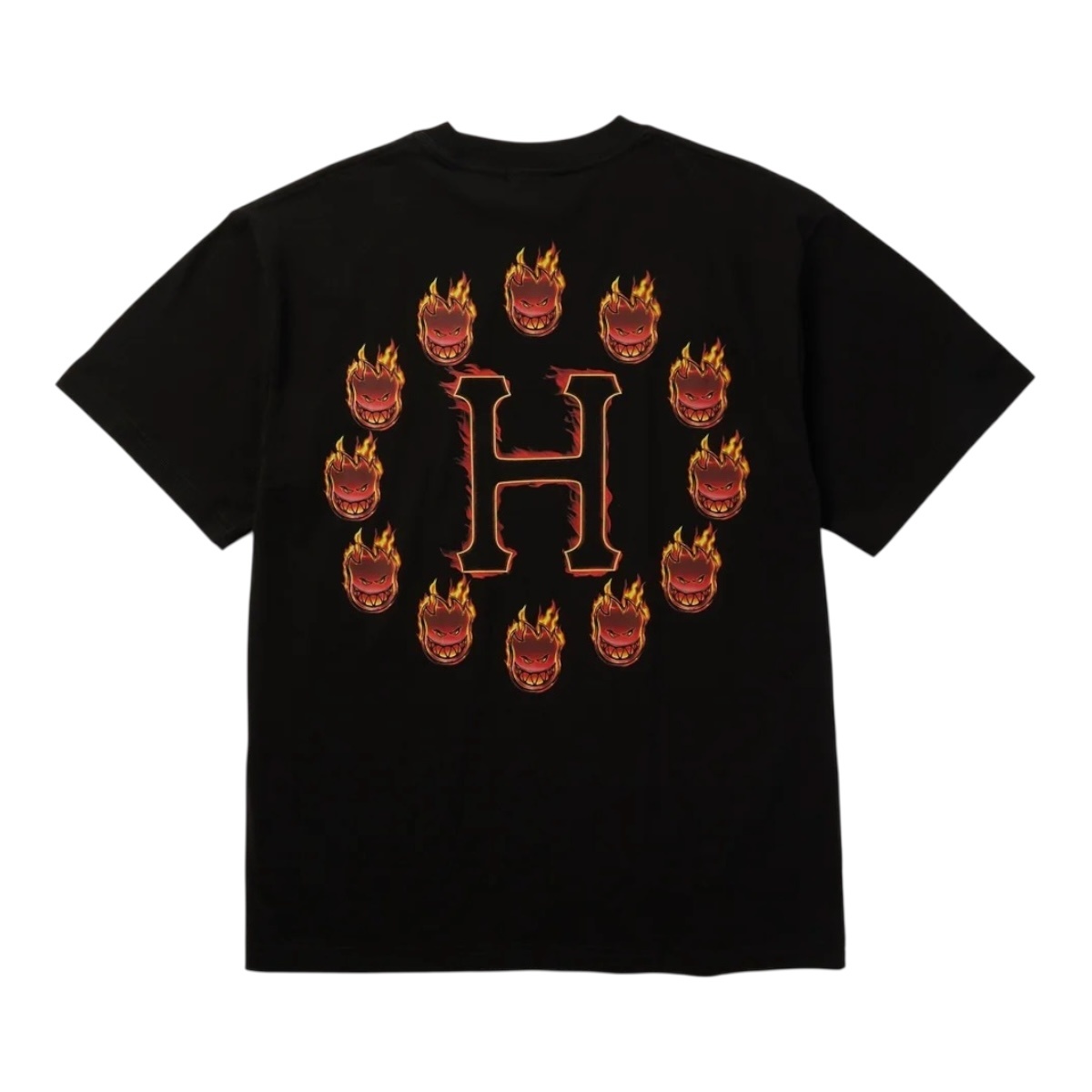 Huf Spitfire Flame Galaxies S/S Tee - Black