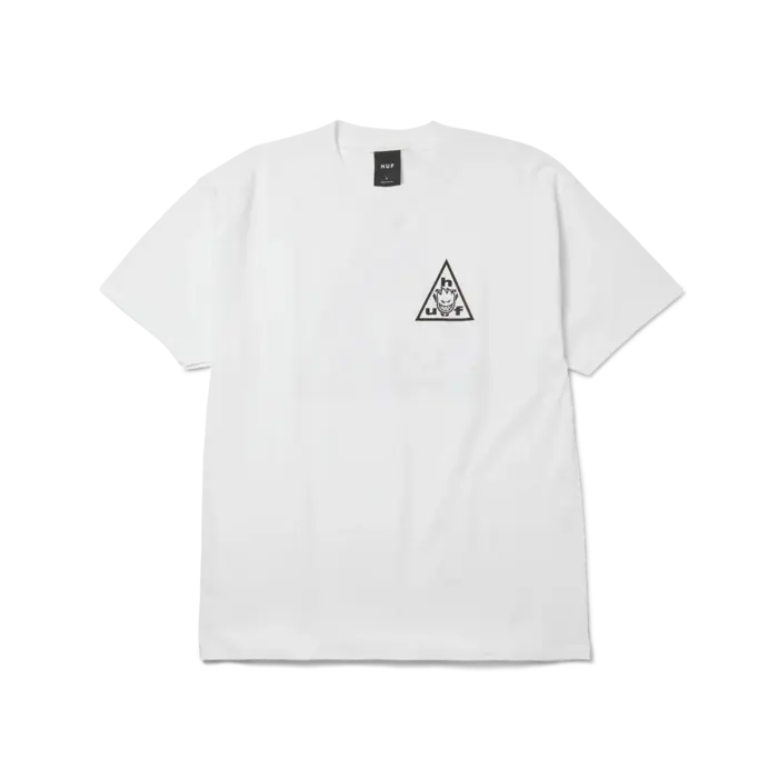 Huf Spitfire Sticker TT S/S Tee - White