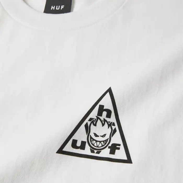Huf Spitfire Sticker TT S/S Tee - White