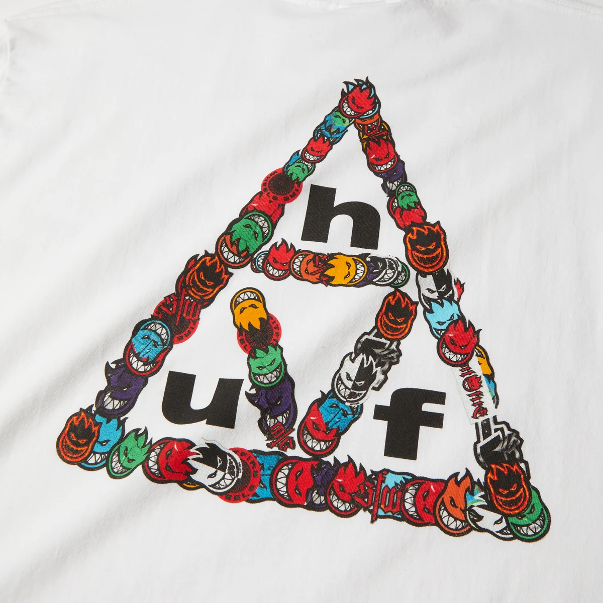 Huf Spitfire Sticker TT S/S Tee - White