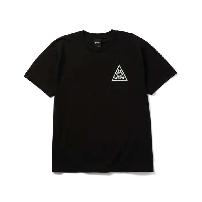 Huf Spitfire Sticker TT S/S Tee - Black