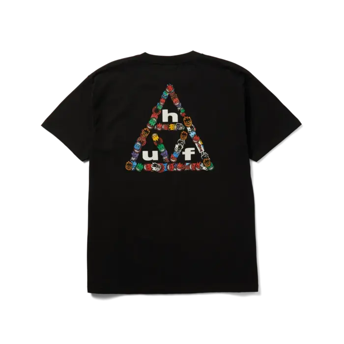 Huf Spitfire Sticker TT S/S Tee - Black