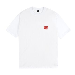 Magenta Love Tee - White