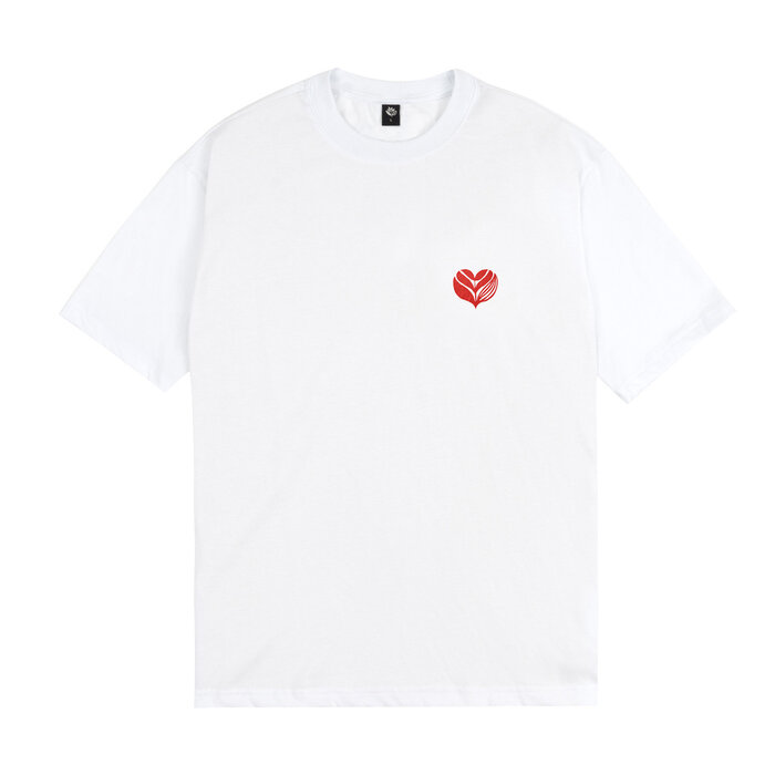 Magenta Love Tee - White